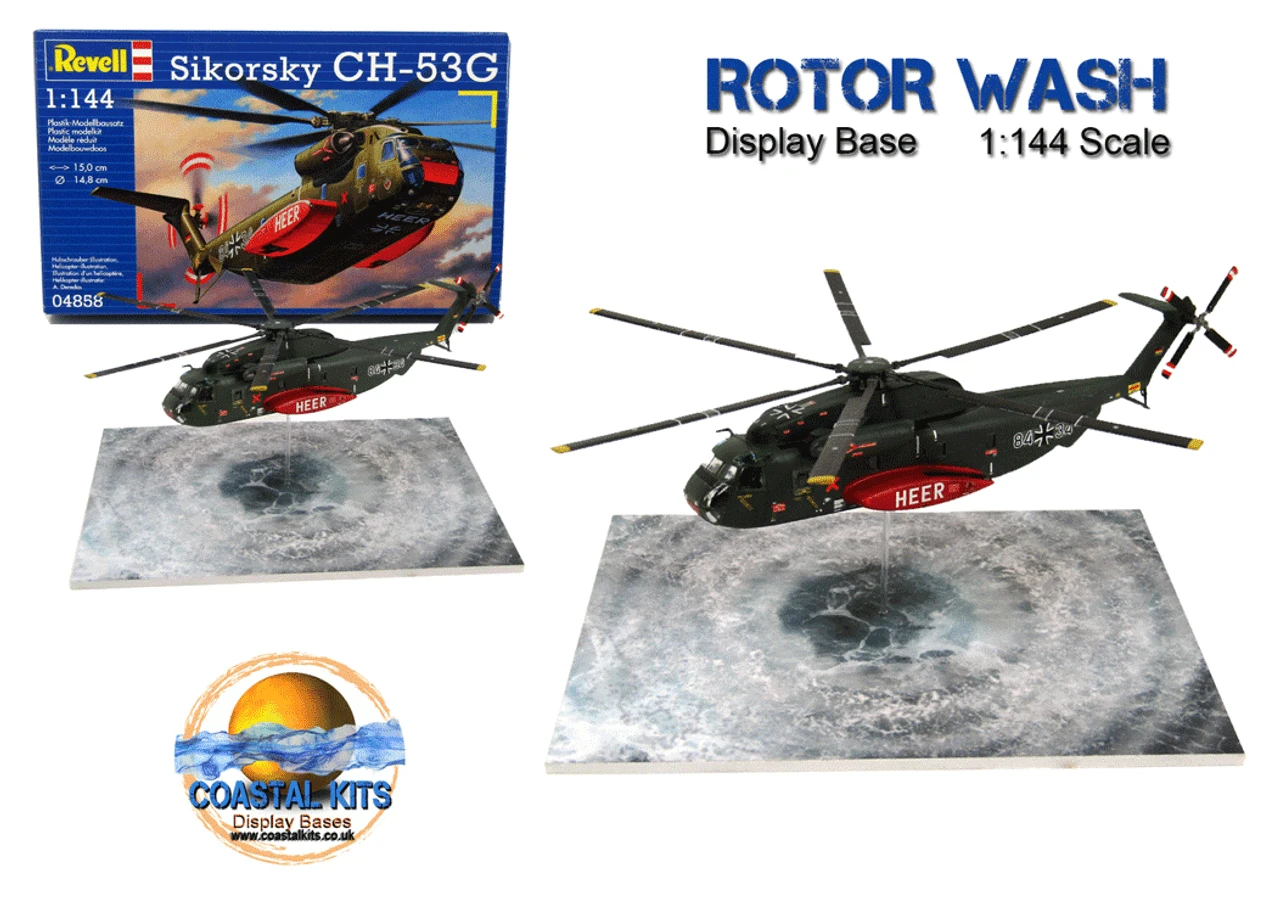 Coastal Kits CKS175-144 - 1:144 Small Rotor Wash Display Base 2 Coastal Kits CKS175-144 - 1:144 Small Rotor Wash Display Base - Image 2