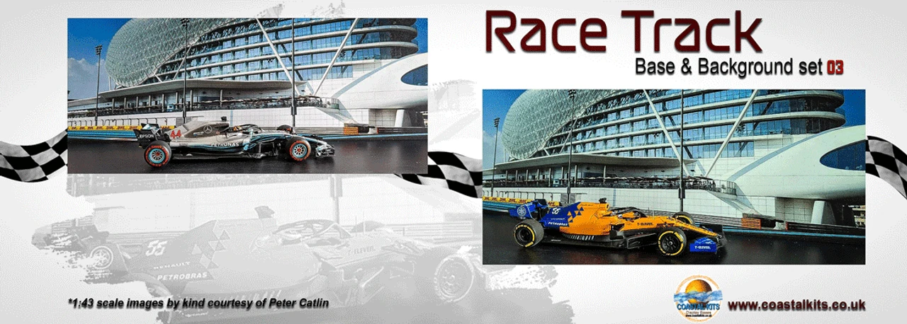 Coastal Kits CKS706-43 - 1:43 Scale Race Track Base & Background Set 03 2 Coastal Kits CKS706-43 - 1:43 Scale Race Track Base & Background Set 03 - Image 2