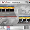 Coastal Kits CKS059-43-1 - 1:43 Scale Pit Lane Base & Background Set