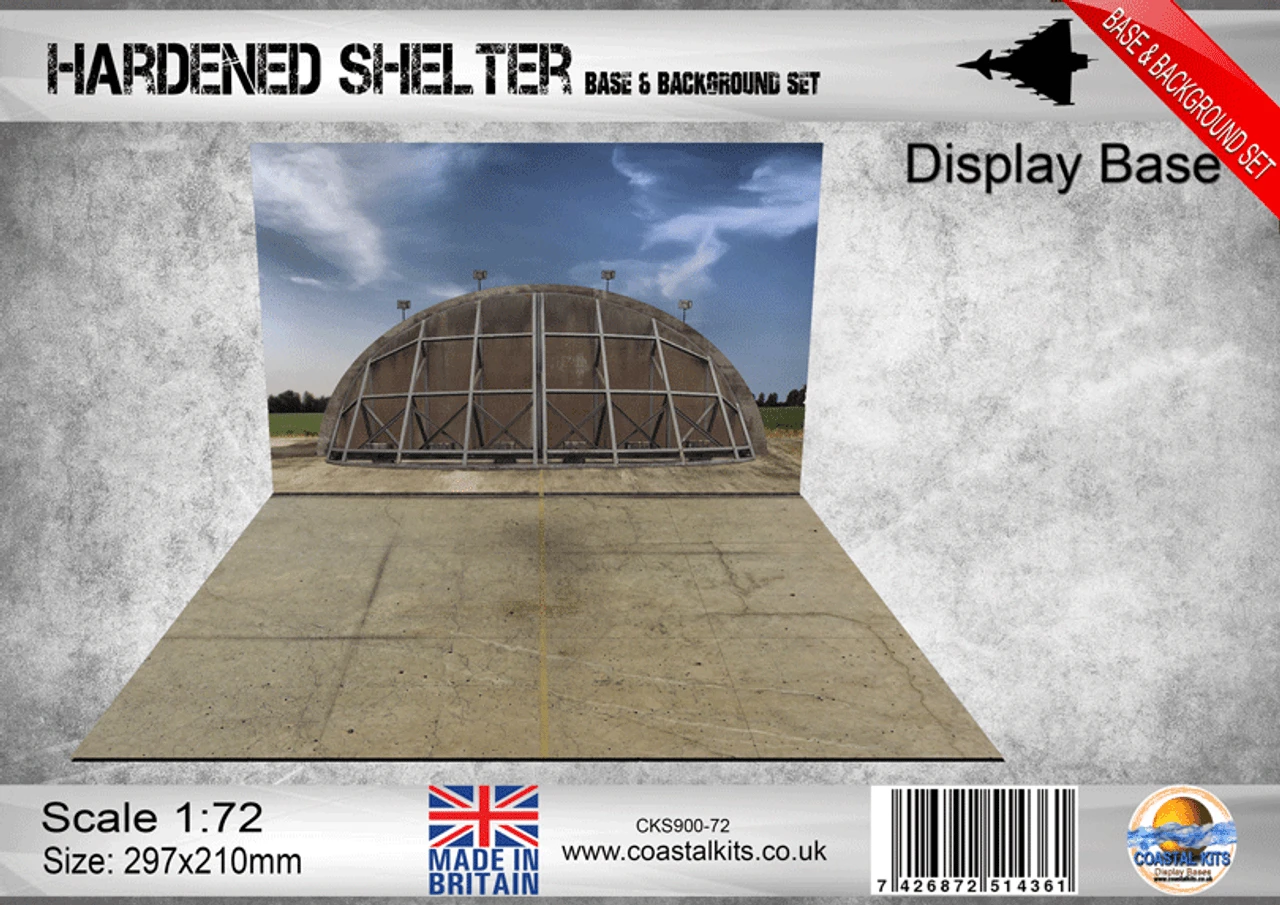 Coastal Kits CKS900-72 - 1:72 Hardened Aircraft Shelter Base & Background Set 1 Coastal Kits CKS900-72 - 1:72 Hardened Aircraft Shelter Base & Background Set