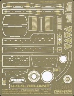 Paragrafix PGX159 - 1/537 USS Reliant Photoetch Set FOR KIT: AMT667