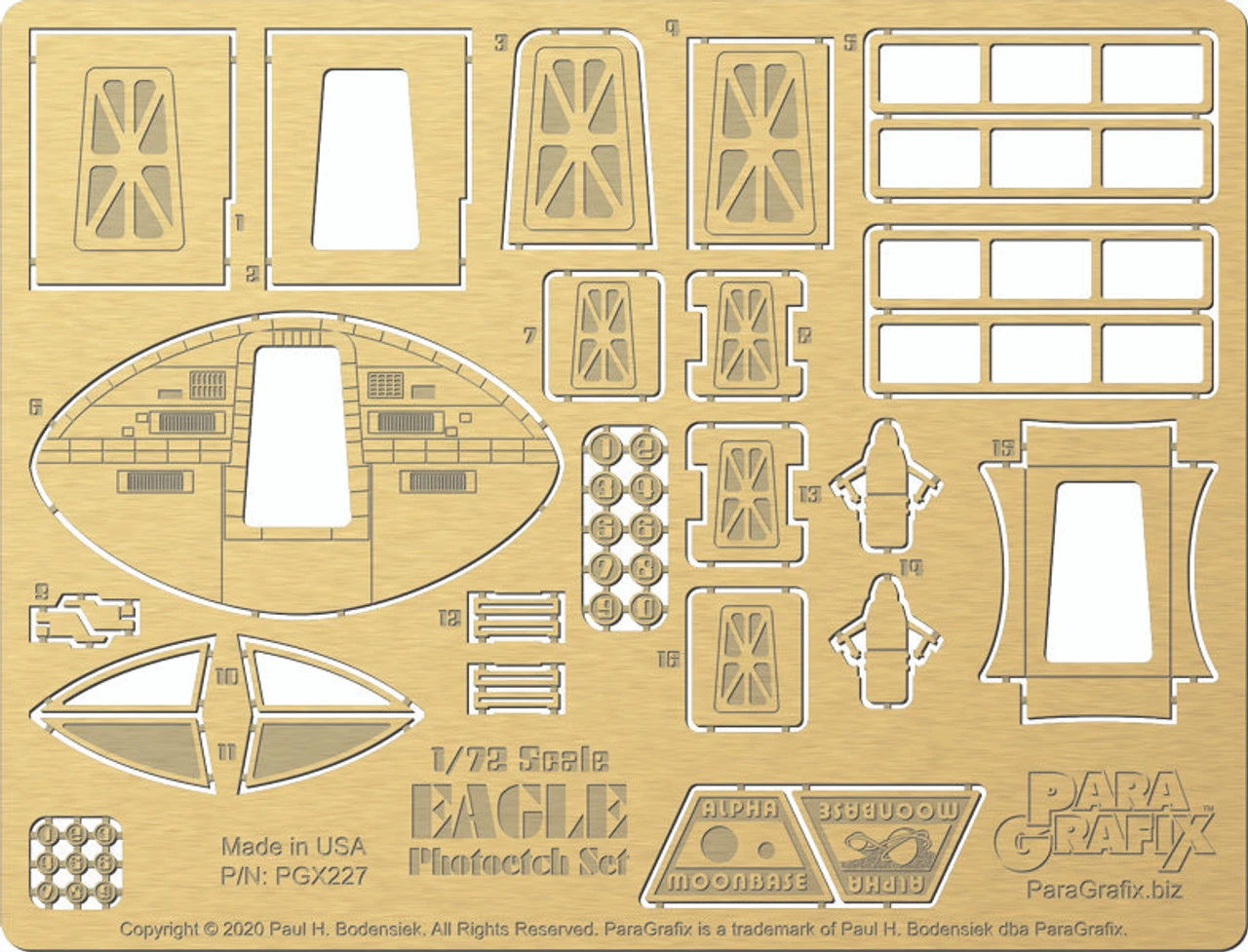 Paragrafix PGX227 - 1/72 Scale Eagle Photoetch Set For MPC913 2 Paragrafix PGX227 - 1/72 Scale Eagle Photoetch Set For MPC913 - Image 2