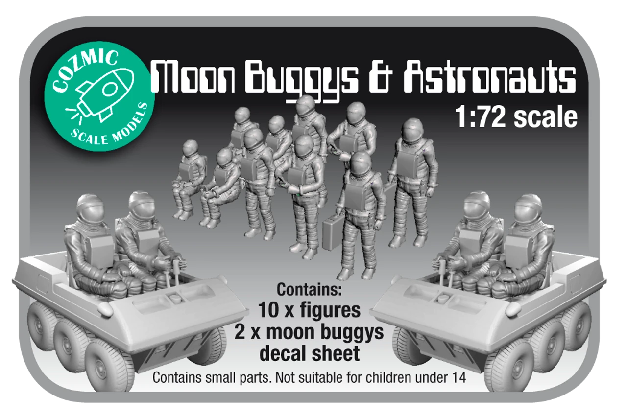 1:72 Scale Moon Buggy's & Astronauts 1 1:72 Scale Moon Buggy's & Astronauts
