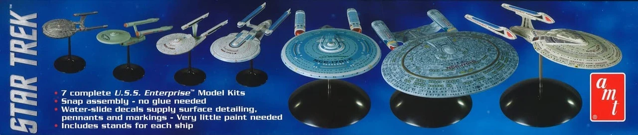 AMT 954 - 1:2500 Star Trek-USS Enterprise Box Set-Cadet Series Model Kits 3 AMT 954 - 1:2500 Star Trek-USS Enterprise Box Set-Cadet Series Model Kits - Image 3