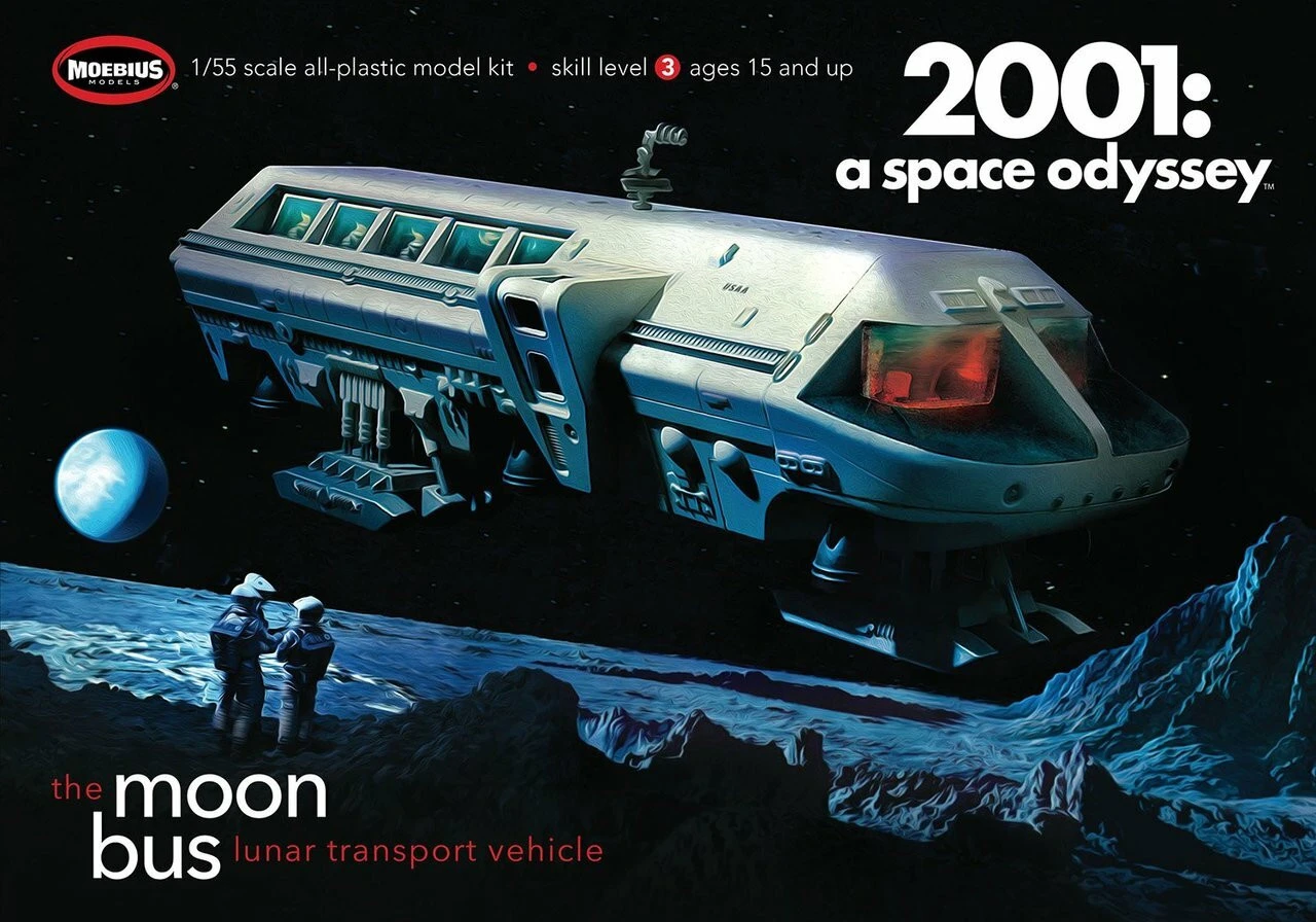 Moebius MMK2001-1A - 1/55 Moon Bus From 2001: A Space Odyssey 2017 Edition Model Kit 1 Moebius MMK2001-1A - 1/55 Moon Bus From 2001: A Space Odyssey 2017 Edition Model Kit