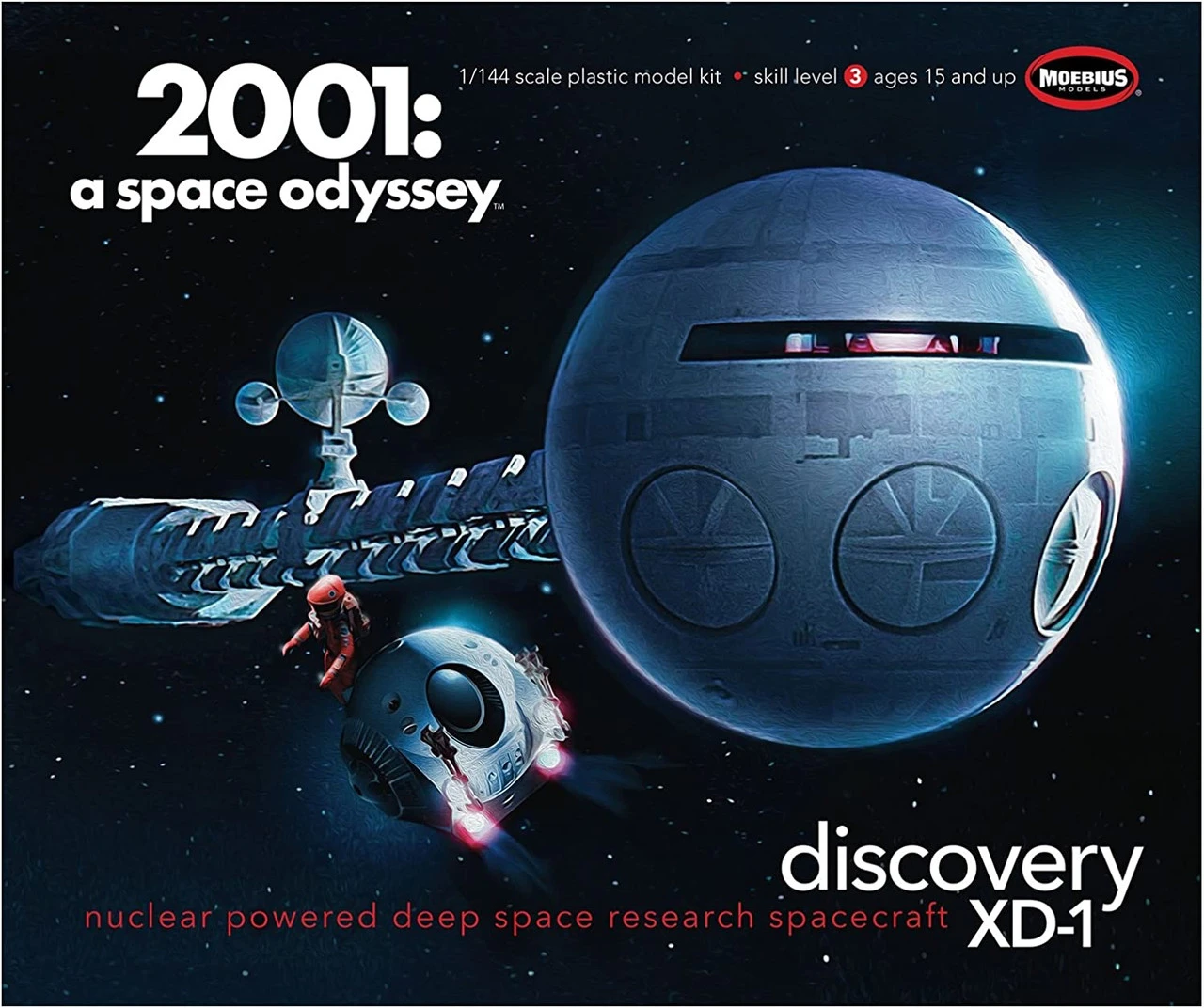 Moebius Models 2001-3 - 1:144 2001 A Space Odyssey Discovery Spacecraft Model Kit 1 Moebius Models 2001-3 - 1:144 2001 A Space Odyssey Discovery Spacecraft Model Kit