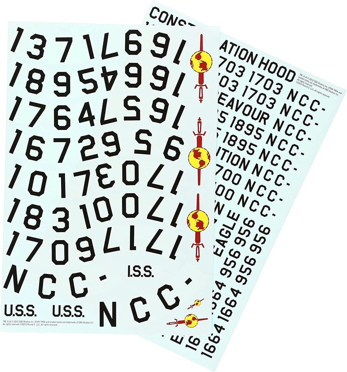 Polar Lights MKA010 - 1/350 Star Trek USS Enterprise Registry Decals 2 Polar Lights MKA010 - 1/350 Star Trek USS Enterprise Registry Decals - Image 2