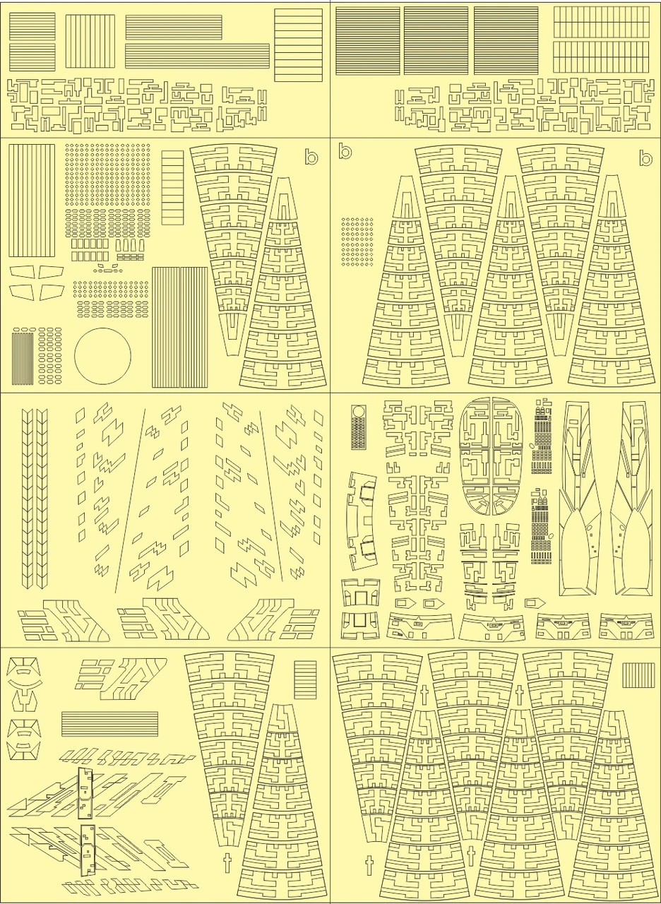 Aztek Dummy AD-02 - 1/350 Refit Starship Aztec Paint Masks 1 Aztek Dummy AD-02 - 1/350 Refit Starship Aztec Paint Masks