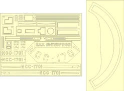 Aztek Dummy AD-33 - 1/350 TOS Enterprise Registry Markings (Round 2 Model) Paint Masks