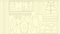Aztek Dummy AD-45 - 1/32 BSG Raptor (Moebius Models) Paint Masks