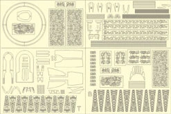 Aztek Dummy AD-46 - 1/1000 Starship Excelsior (Round 2) Paint Masks