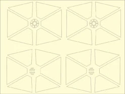 Aztek Dummy AD-51 - 1/72 TIE Fighter (Bandai) Paint Masks