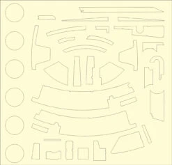 Aztek Dummy AD-55 - 1/144 Lando's Falcon (Bandai) Paint Masks