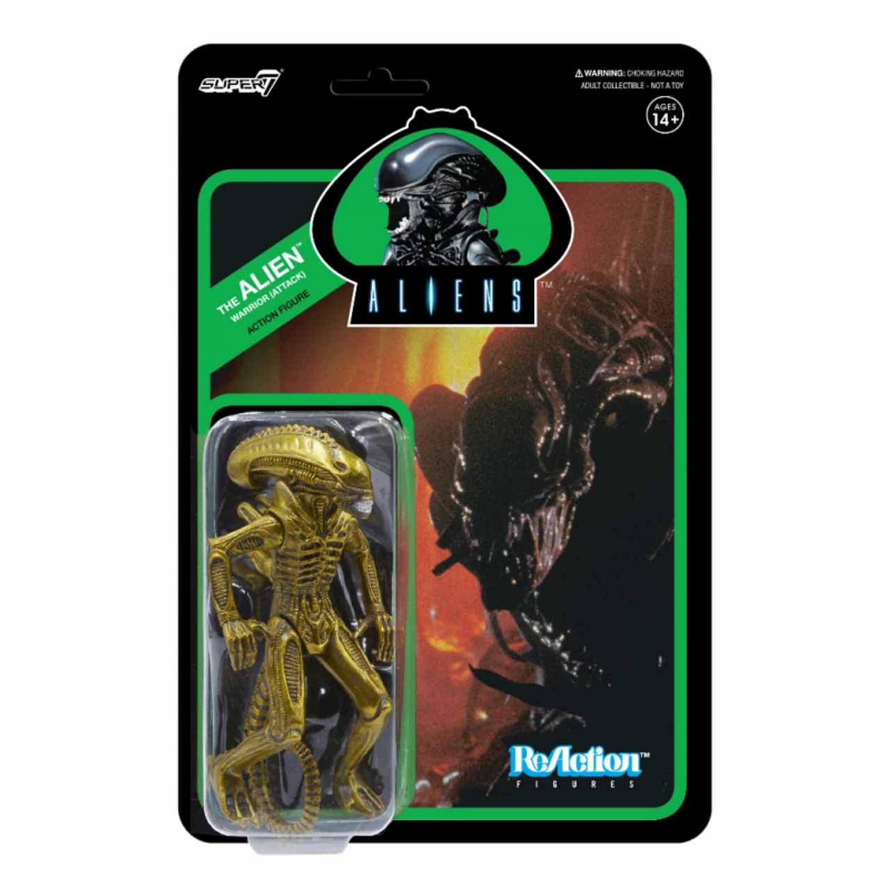 ReAction Figures - 3.75" Alien Xenomorph W1 - Warrior Attack Action Figure 1 ReAction Figures - 3.75" Alien Xenomorph W1 - Warrior Attack Action Figure