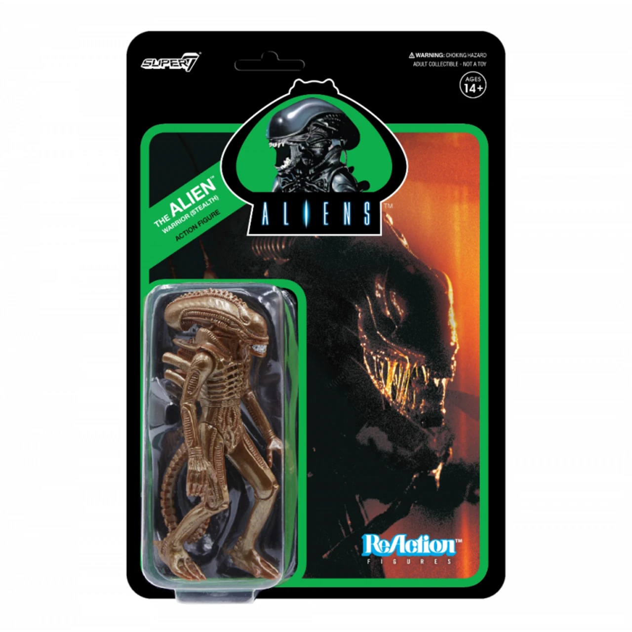 ReAction Figures - 3.75" Alien Xenomorph W1 - Warrior Stealth Action Figure 1 ReAction Figures - 3.75" Alien Xenomorph W1 - Warrior Stealth Action Figure