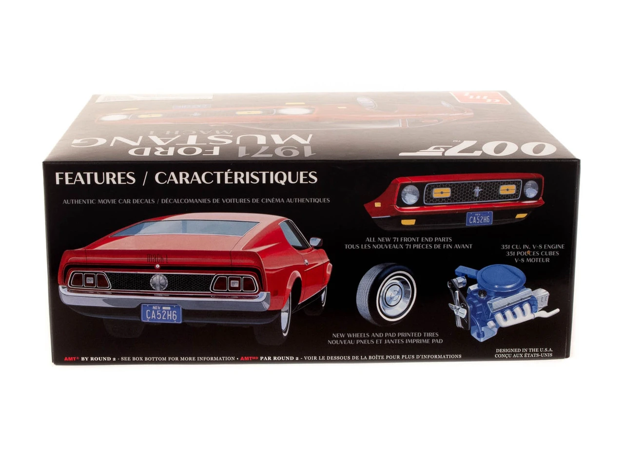AMT1187 - 1:25 JAMES BOND 1971 FORD MUSTANG MACH I SCALE MODEL KIT 4 AMT1187 - 1:25 JAMES BOND 1971 FORD MUSTANG MACH I SCALE MODEL KIT - Image 4