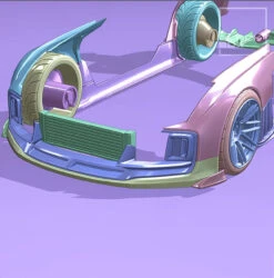 Resin Printed Complete Bodykit For Tamiya 24254 1/24 350Z (May Fit Others) -Model Toy Kit Store E3 23979.1654987101