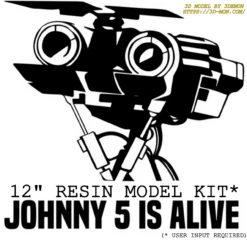 LIMITED EDITION 12" JOHNNY 5 RESIN MODEL KIT