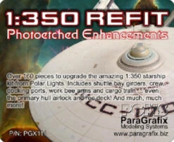 Paragrafix PGX111 Photoetch Enhancements For Polar Lights 1/350 USS Enterprise Refit Kit
