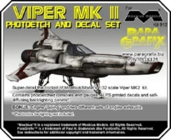 Paragrafix PGX125 - 1/32 Viper Mk 2 Photoetch & Decal Set FOR KIT: Moebius #912 / Revell 04988