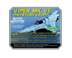 Paragrafix PGX144 - 1/32 Battlestar Galactica Viper Mk VII Lightable Photoetch Set FOR KIT: Moebius #916 / Revell 04989