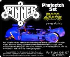 Paragrafix PGX155 - 1/24 Bladerunner Spinner Photoetch Set FOR KIT: Fujimi #4800