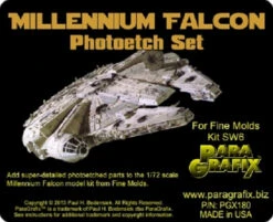 Paragrafix PGX180 - 1/72 Millennium Falcon Photoetch Set For Fine Mods SW6 And Others