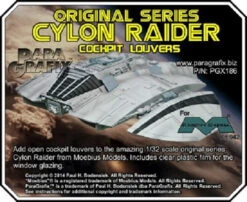 Paragrafix PGX186 - 1/32 Cylon Raider Cockpit Louvers For Moebius 941