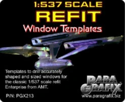 Paragrafix PGX213 - 1/537 Refit Enterprise Window Templates For AMT1080