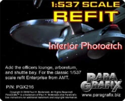 Paragrafix PGX216 - 1/537 Refit Interior Photoetch Set For AMT1080