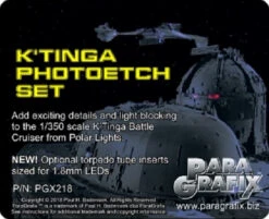 Paragrafix PGX218 - 1/350 K'Tinga Photoetch Set For POL950