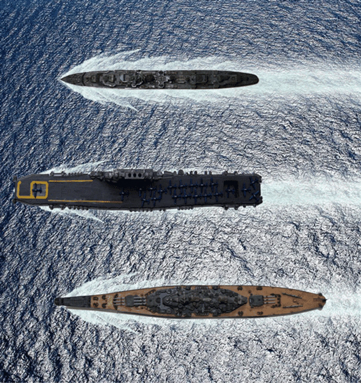 Coastal Kits CKS220T - Ship Display Base - Triple For Waterline Models 2 Coastal Kits CKS220T - Ship Display Base - Triple For Waterline Models - Image 2