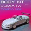 Resin Printed Complete Bodykit & Hardtop For Tamiya 24085 1/24 Miata / Eunos Roadster (May Fit Others)