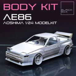 Resin Printed Complete Bodykit And Louver For Aoshima 05969 - 1/24 TOYOTA AE86 SPRINTER TRUENO Model Kit (May Fit Others)