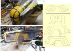 Aztek Dummy AD-79 - 1/72 Razor Crest Paint Masks -Model Toy Kit Store adrazor1 77540.1672345156