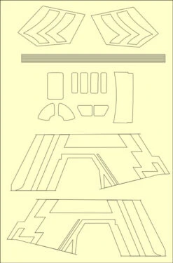 Aztek Dummy AD-79 - 1/72 Razor Crest Paint Masks