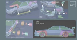 Resin Printed Complete Bodykit And Louver For Aoshima 05969 - 1/24 TOYOTA AE86 SPRINTER TRUENO Model Kit (May Fit Others) 21 Resin Printed Complete Bodykit And Louver For Aoshima 05969 - 1/24 TOYOTA AE86 SPRINTER TRUENO Model Kit (May Fit Others) -Model Toy Kit Store ae86 bodykit manual 86997.1673433454
