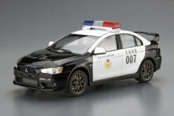 Aoshima 06282 - 1/24 MITSUBISHI CZ4A LANCER EVOLUTION X POLICE CAR '07 TAIPEI MUNICIPAL POLICE BUREAU MODEL KIT -Model Toy Kit Store aos06282 1 89946.1655025011