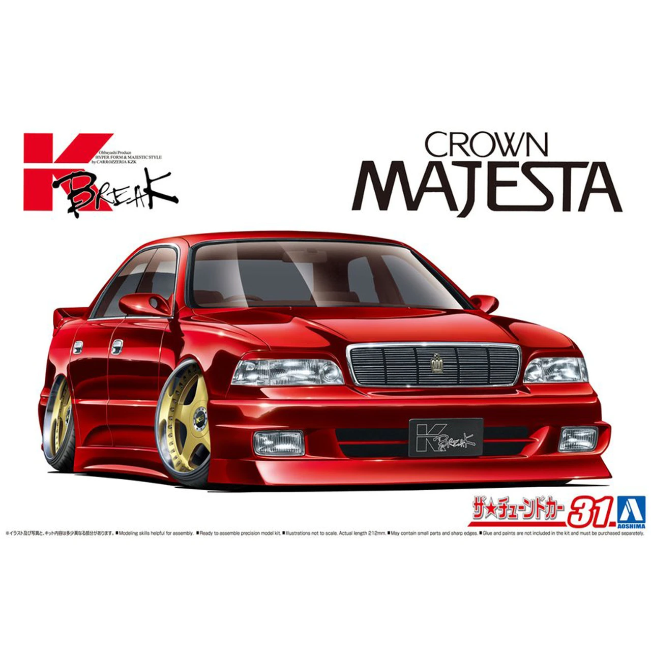 Aoshima 06309 - 1/24 K-BREAK UZS141 MAJESTA '91 (TOYOTA) MODEL KIT 1 Aoshima 06309 - 1/24 K-BREAK UZS141 MAJESTA '91 (TOYOTA) MODEL KIT