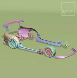 Resin Printed Complete Bodykit For Tamiya 1/24 Supra MK4 (May Fit Others) -Model Toy Kit Store b1 31207.1665133372