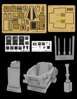 Green Strawberry 13621-1/32 - Colonial Viper - Cockpit - TOS Resin & Photoetch Set