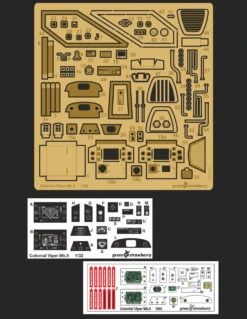 Green Strawberry 00815-1/32 Colonial Viper Mk.II Photoetch Set