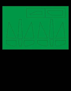 Green Strawberry AM019 - 1/32 Colonial Viper - TOS Painting Masks