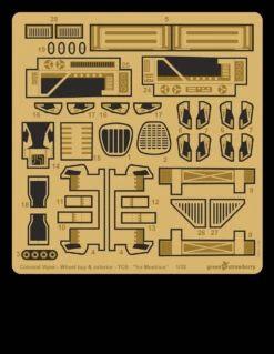 Green Strawberry 13821-1/32 - Colonial Viper - Wheel Bay & Exterior - TOS Photoetch Set