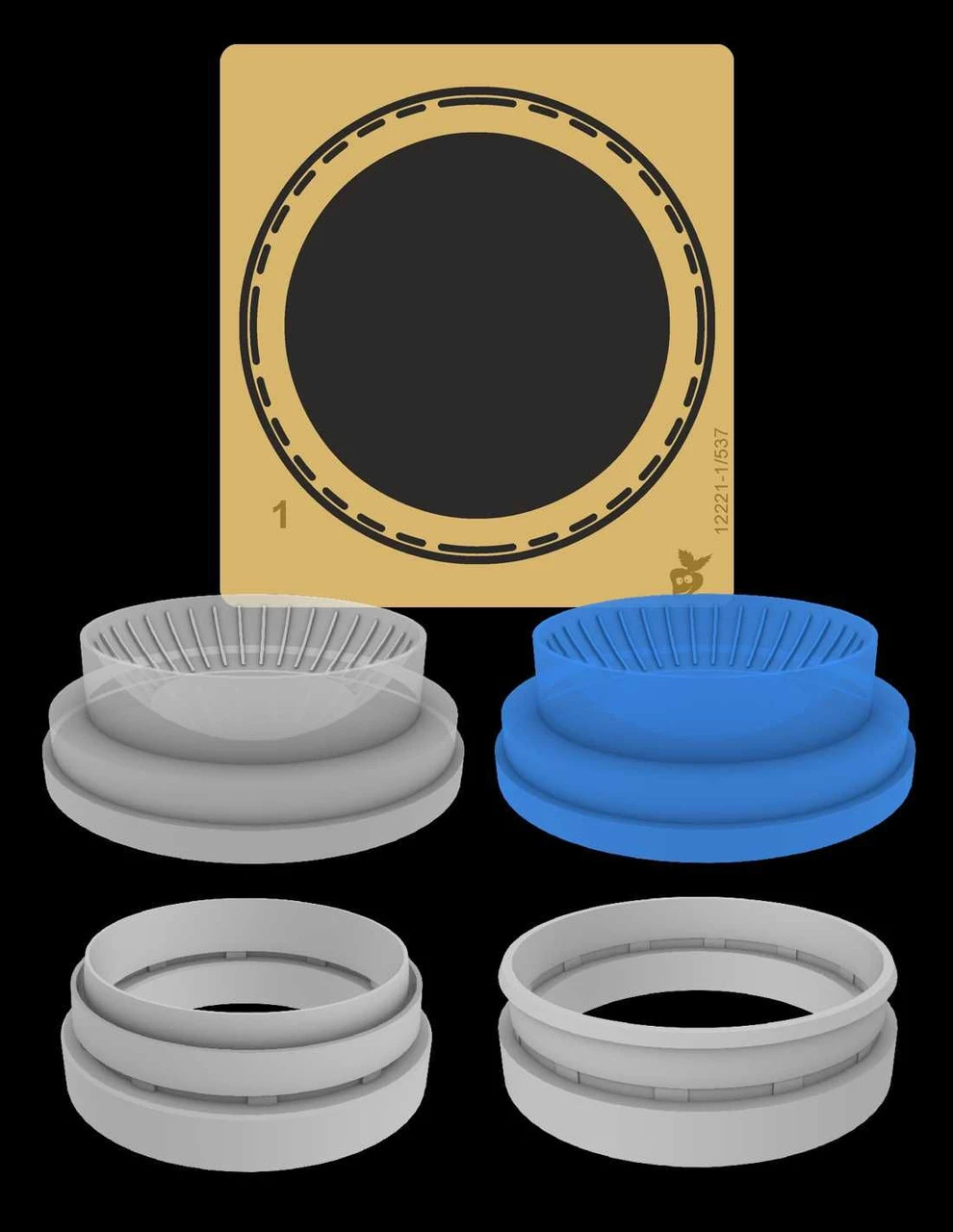 Green Strawberry 12221-1/537 - Constitution Class (refit) - Navigation Deflector Resin & Photoetch Set 1 Green Strawberry 12221-1/537 - Constitution Class (refit) - Navigation Deflector Resin & Photoetch Set