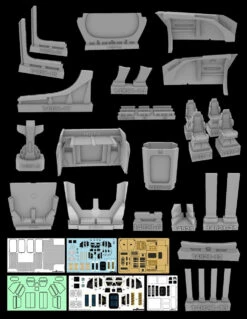 Green Strawberry 14821-1/72 - Danube Class - Cockpit (DS9 Version) Resin & Photoetch Set
