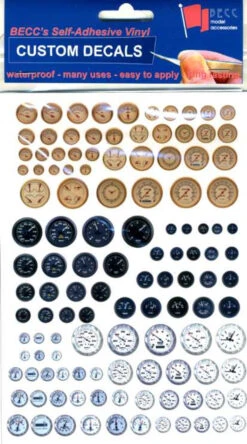 BECC DIALS - Dials & Gauges Vinyl Detailing Sheet