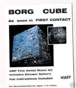 Warp Models WARP-08 - Star Trek Borg Cube (As Seen In First Contact) Inc. Borg Sphere