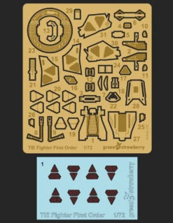 Green Strawberry 01816-1/72 First Order TIE Fighter Photoetch Set