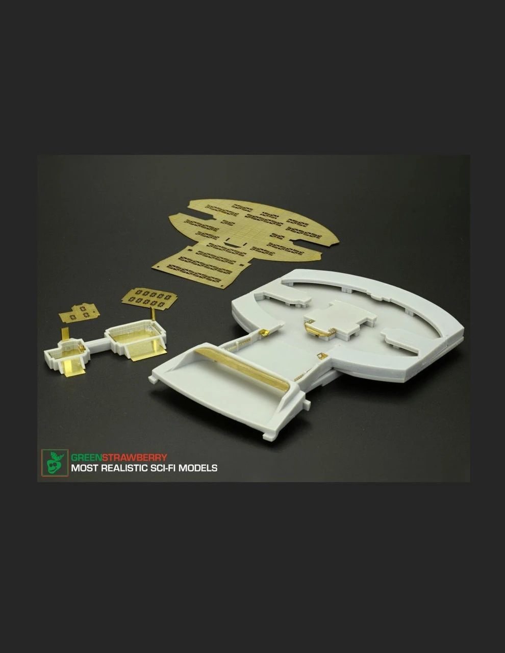 Green Strawberry 13321-1/1400 - Galaxy Class - Hangars Photoetch And Resin Detail Set 2 Green Strawberry 13321-1/1400 - Galaxy Class - Hangars Photoetch And Resin Detail Set - Image 2